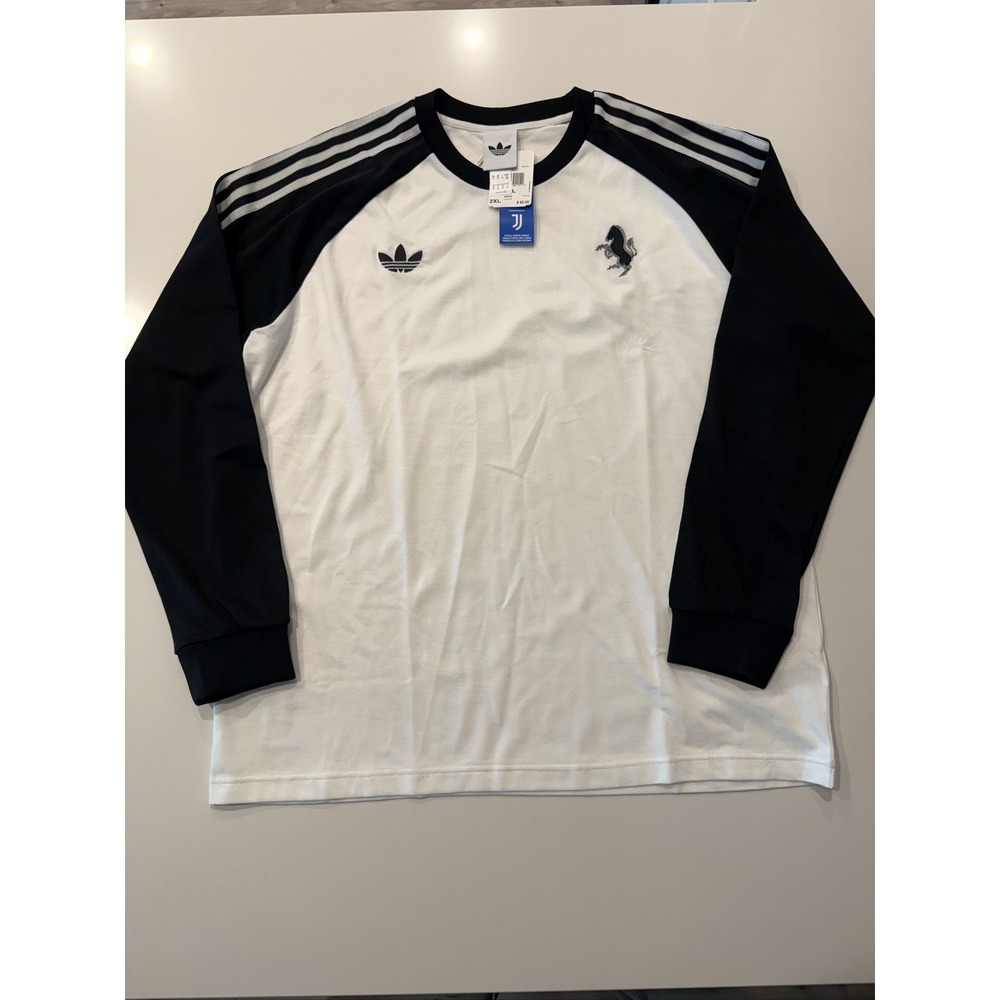 Adidas Juventus Long Sleeve T-Shirt 25/26 KB4456 Men's 2XL New with Tags